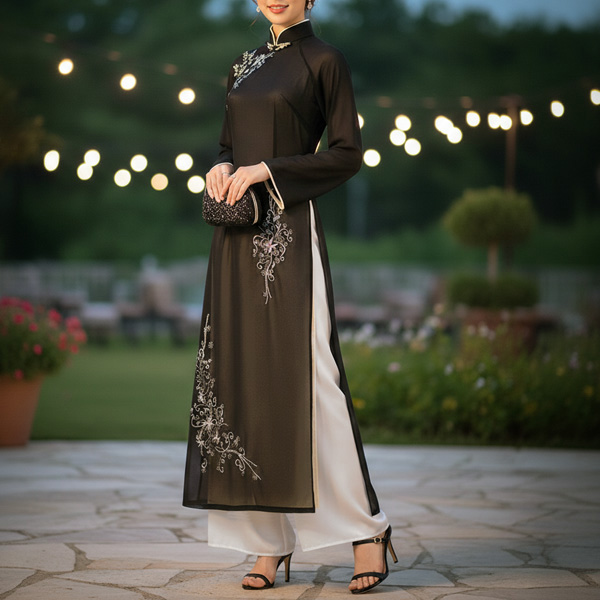 ラメ付オリエンタルアオザイが入荷！