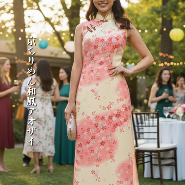 京ちりめん和風アオザイが入荷！