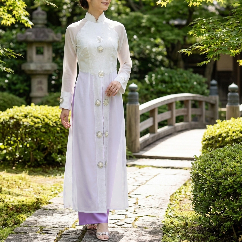 一点物アオザイを紹介